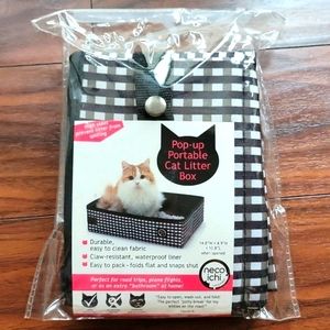 Pop-up portable litter box